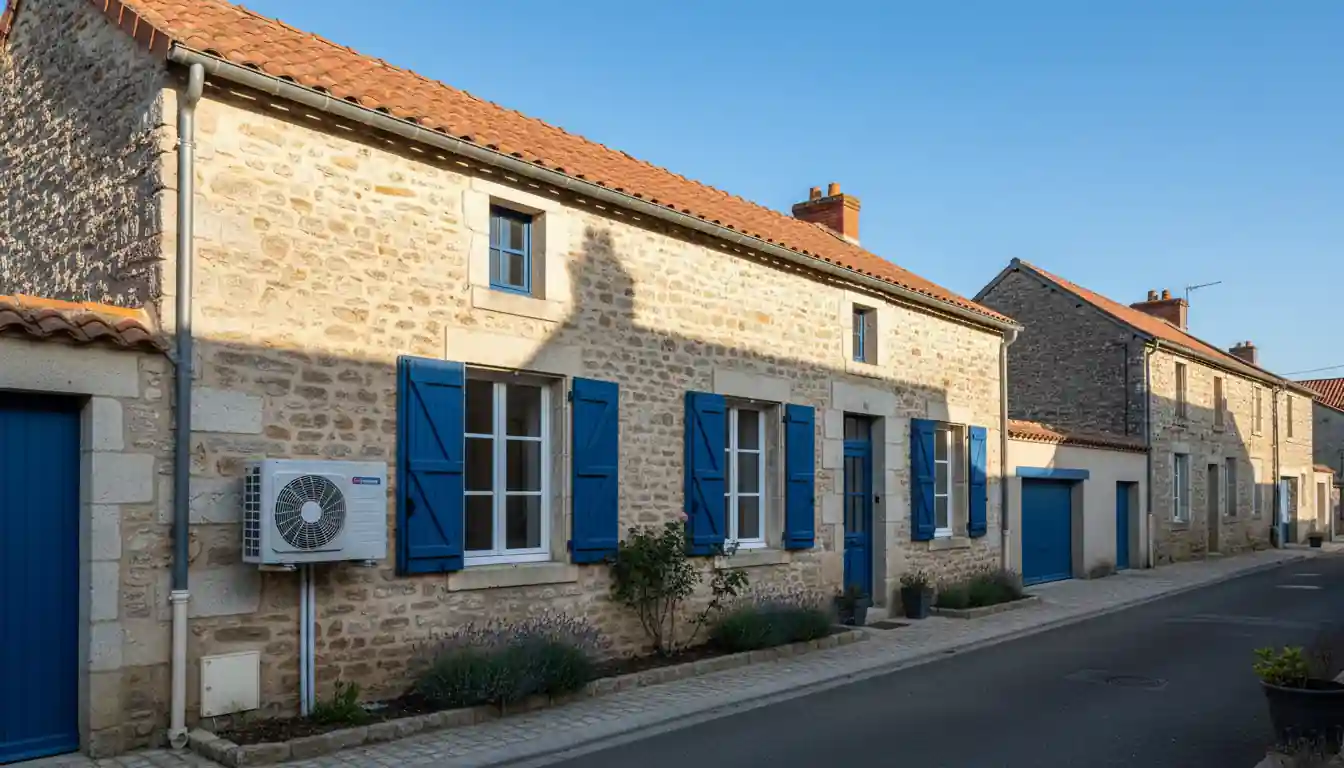 Installation pompe à chaleur à Angliers
